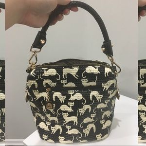 Cat print purse